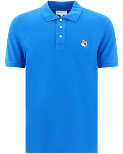 Maison Kitsuné Maison Kitsuné "Fox Head" Polo Shirt - Blu