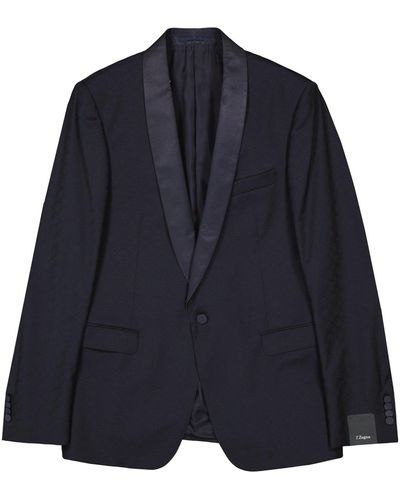 Zegna Wool Blazer Jacket - Blauw