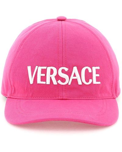 Versace Logo Borduurwerk Honkbalpet - Roze
