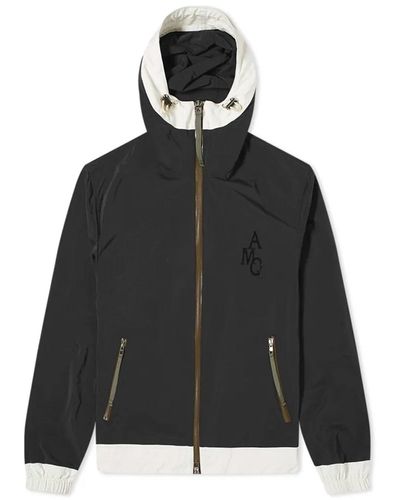 Alexander McQueen Windbreaker Hooded Jacket - Zwart