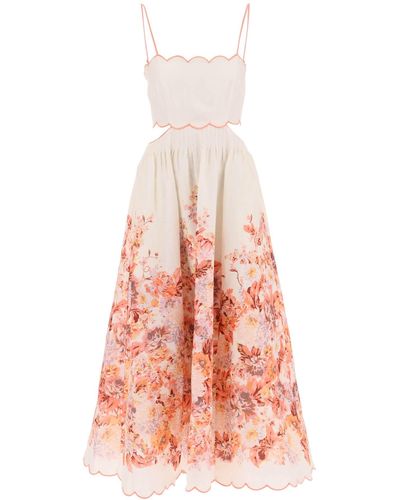 Zimmermann Mini-jurk Met Bloemenprint - Roze