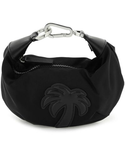 Palm Angels Hobo Palm Mini Handbag - Negro