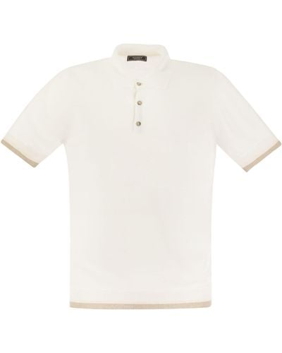 Peserico Linage et maillot de coton en coton - Blanc