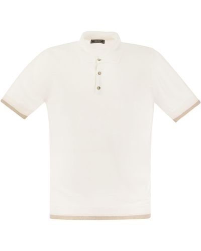 Peserico Linen And Cotton Yarn Jersey - White
