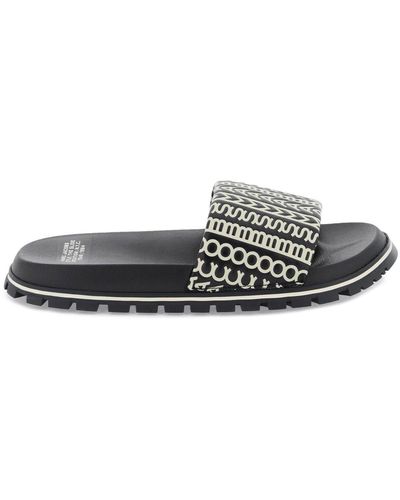 Marc Jacobs The Monogram Slide - Wit