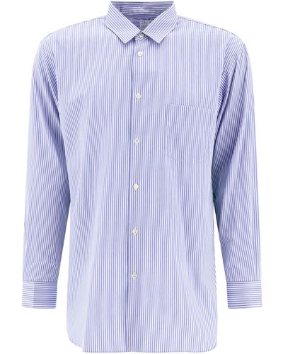 Comme des Garçons Striped Shirt - Blauw