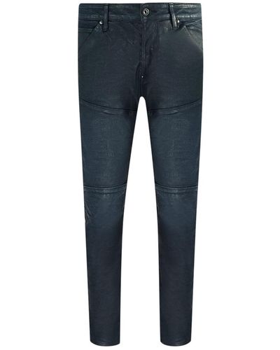 G-Star RAW 5620 3d Slim Dry Waxed Cobler Blue Jeans - Blauw