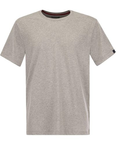 Fay Cotton T -Shirt - Grau