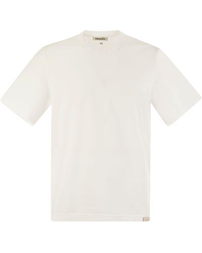 Premiata Cotton Trikot -T -Shirt - Weiß