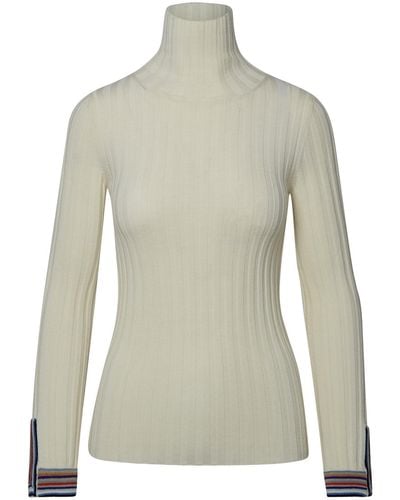 Etro Wool Turtleneck Sweater - Natural