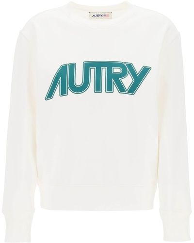 Autry Sweatshirt With Maxi Logo Print - Blue