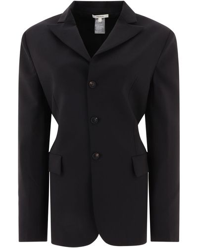 Nensi Dojaka "serge" Tailored Belted Jacket - Black