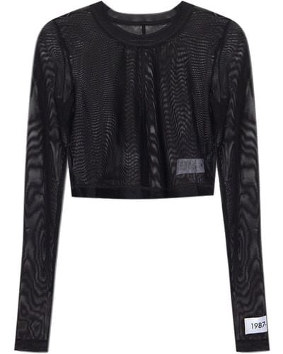 Dolce & Gabbana X Kim Transparante Top - Zwart