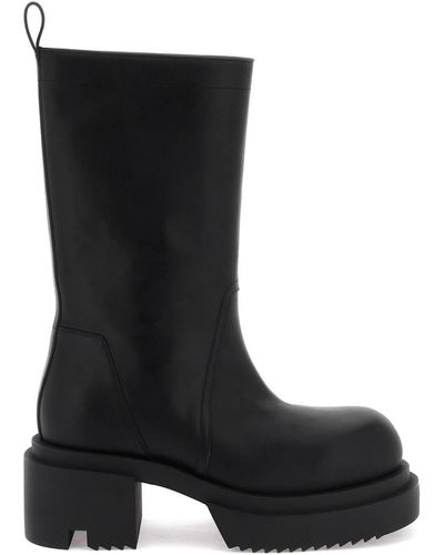 Rick Owens Bogun zieht Stiefel an - Schwarz