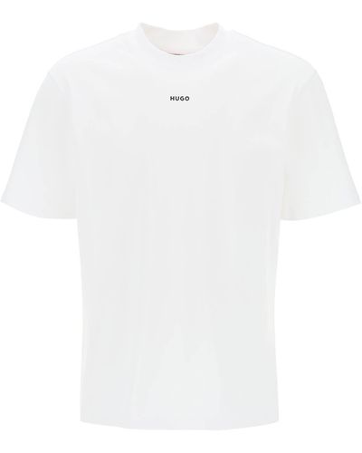 HUGO Camiseta de cuello de la tripulación de Dapolino - Blanco