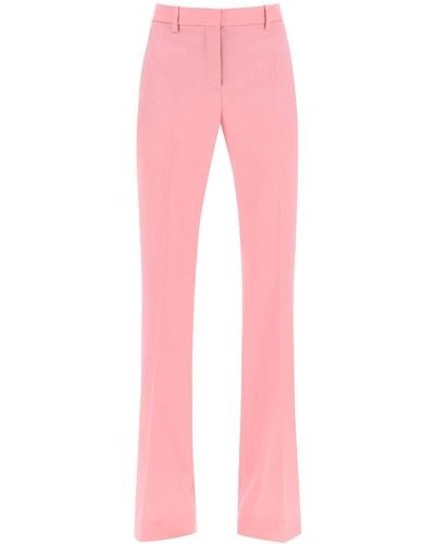 Versace Tief getailte ausgestellte Hose - Pink