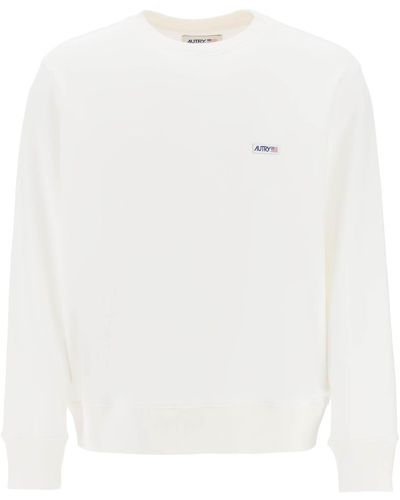 Autry Sweatshirt With Logo Label - White