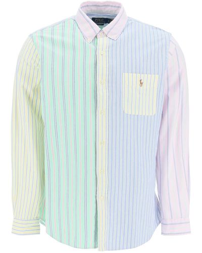 Polo Ralph Lauren Gestreept Overhemd Met Lange Mouwen - Blauw