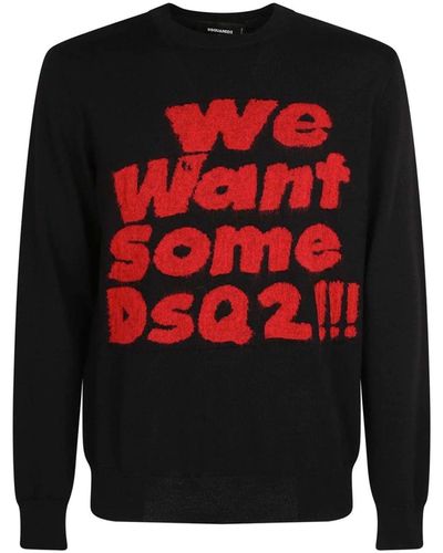 DSquared² Pullover mit -Logo - Rot