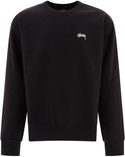 Stussy Stock Logo Sweatshirt - Zwart