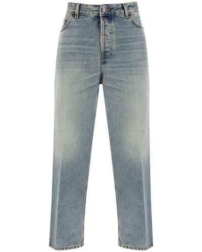 Haikure Jeans cropped a gamba dritta 'Betty' - Blu