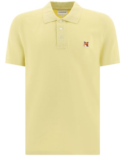 Maison Kitsuné Maison Kitsuné "Fox Head" Camisa de polo - Amarillo
