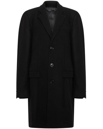 Dolce & Gabbana Abrigo de lana de - Negro