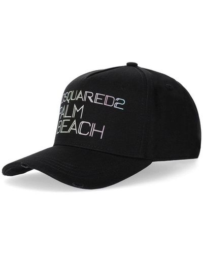 DSquared² Tropical Palm Beach Baseball Cap - Black