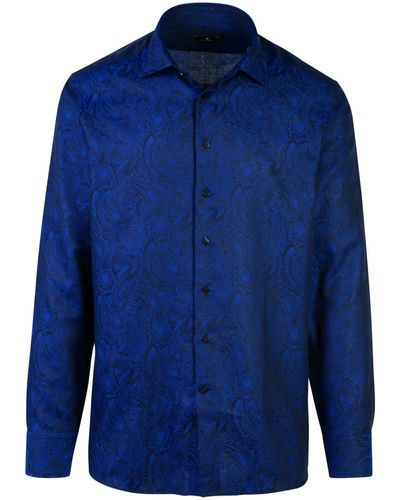 Etro 'Roma' Cotton Shirt - Blue