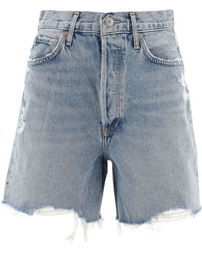 Agolde Stella Shorts - Blauw