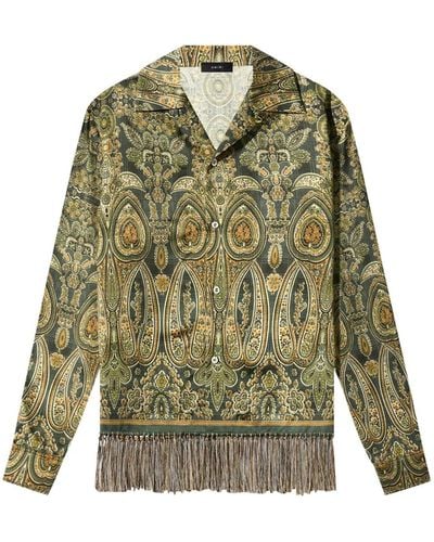 Amiri Tapestry Longsleeve Shirt Draft - Groen