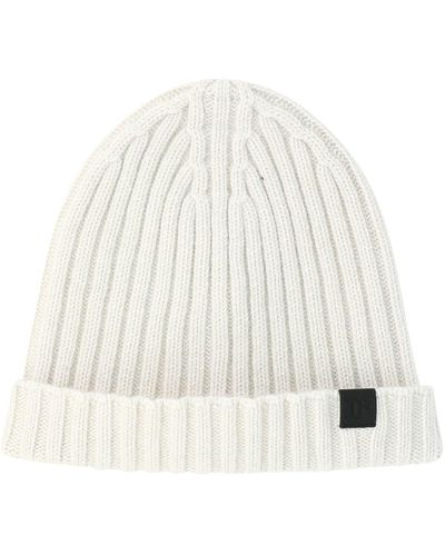 Tom Ford Beanie a costine di - Bianco