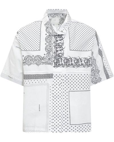 Givenchy Printed Cotton Shirt - Weiß