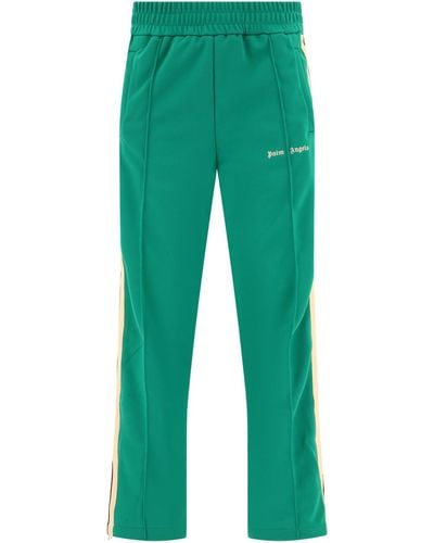 Palm Angels "logotipo clásico" de los pantalones de pista - Verde