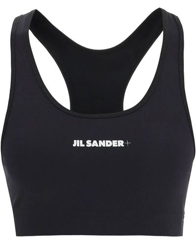 Jil Sander Logo Sports Bra - Noir