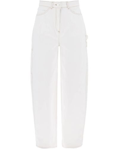 Saks Potts Bio -Denim Helle Jeans in - Weiß