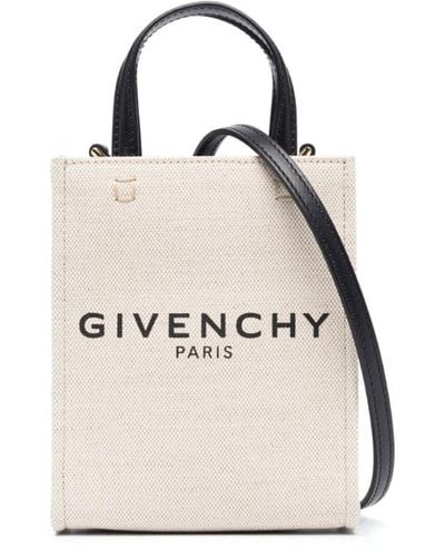 Givenchy Borsa per la spesa di G Tote Mini Canvas - Bianco