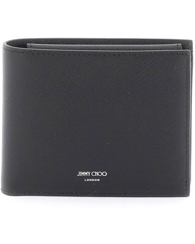 Jimmy Choo Leather Bifold Wallet - Noir