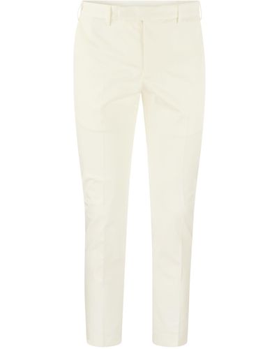 PT Torino Dieci Cotton Pants - White