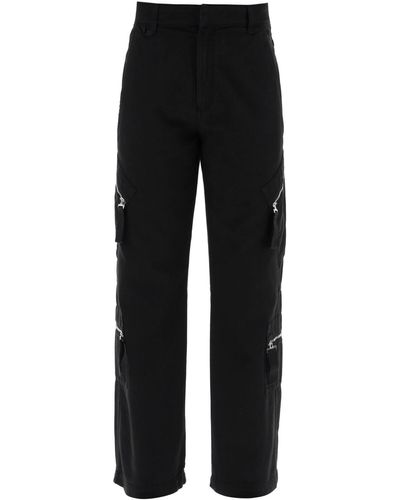 Jacquemus Pantaloni cargo marrone per uomini - Nero