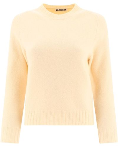 Jil Sander Merino Wollpullover - Naturel