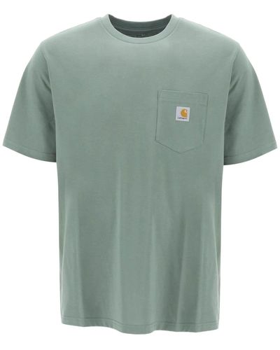 Carhartt T -shirt Met Borstzak - Groen