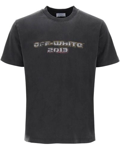 Off-White c/o Virgil Abloh T -Shirt mit Rücken Bacchus Print - Schwarz