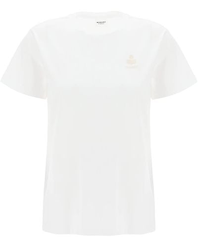 Isabel Marant Aby Regular Fit T -shirt - Wit