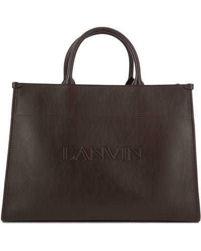 Lanvin Mm Tote Bag - Brown