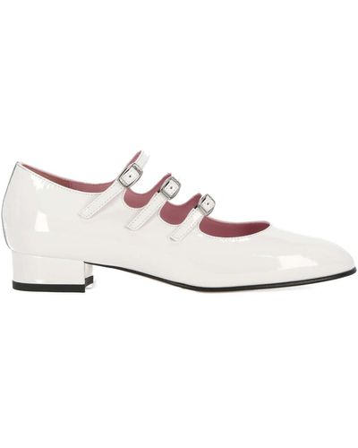 CAREL PARIS Ariana Frau Vernis Blanc Flat Shoe Code: 001 - Weiß