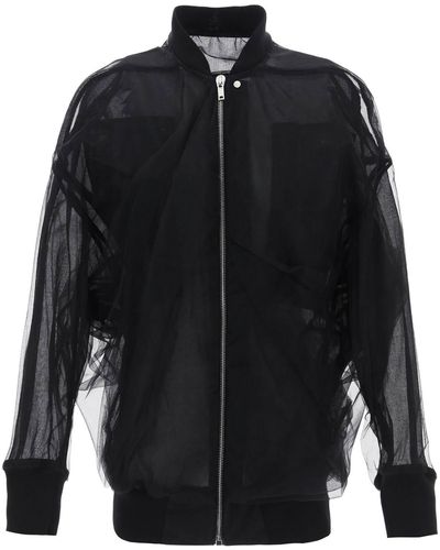 Rick Owens "Bomber Jumbo Ripple Flight in In - Negro