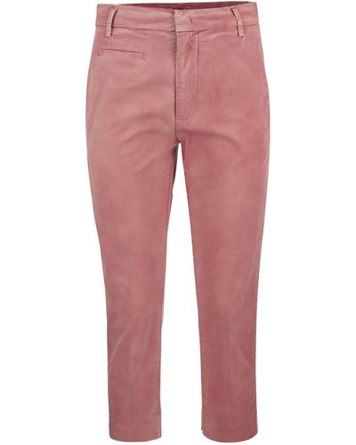 Dondup Ariel Chino Pantaloni - Rosso