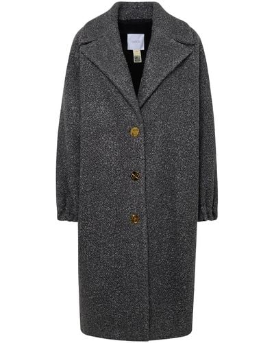 Patou 'Elliptic' Wool Coat - Gray