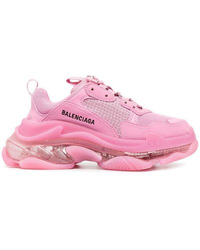 Balenciaga Lage Top Sneakers - Roze
